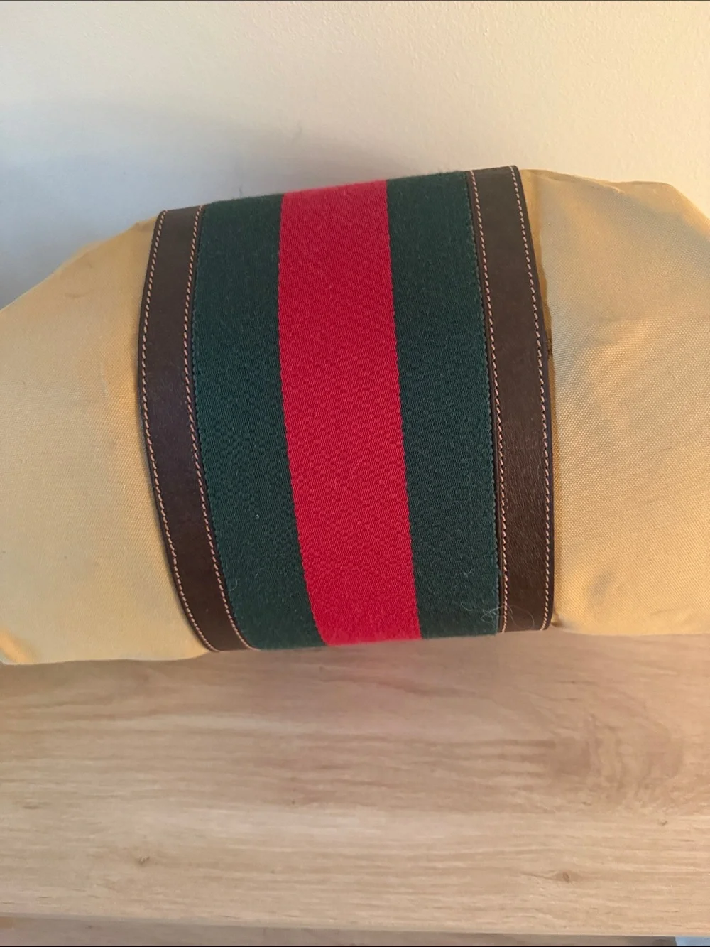 Vintage Gucci Web Stripe Weekender Bag